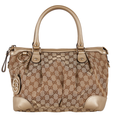 GG Sukey Tote, £190, Handbags, Beige, Canvas, Front view
